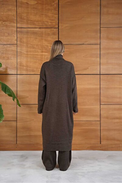 REDMİNA fashion Modern Asymmetrical Cut Three-Piece Knitwear Set