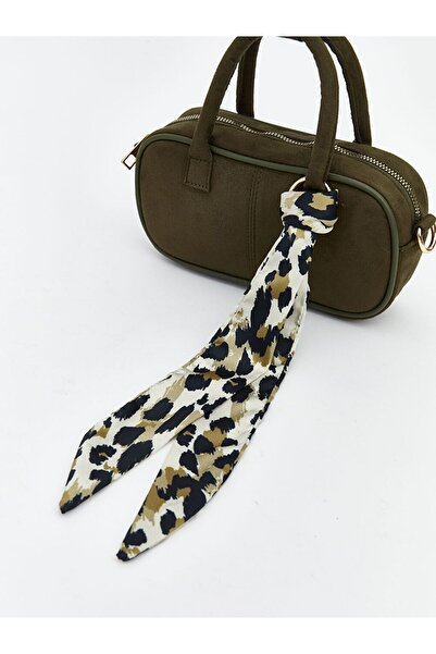 LC Waikiki Lcw Accessories Women's Shoulder Bag with Scarf Detail and Suede Look