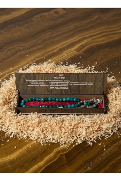 Dekomina Ahşap kutulu Doğal Taş Tespih