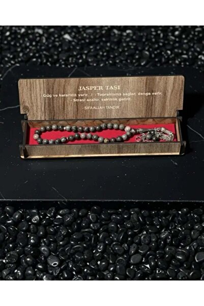 Dekomina Ahşap kutulu Doğal Taş Tespih