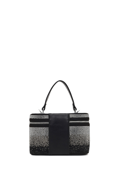 Derimod Women's Black Stone Long Strap Mini Evening Dress Handbag 25Abd2647Ts