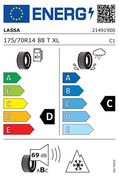 Lassa Snoways4 Winter Tire 175/70R14 88T/XL