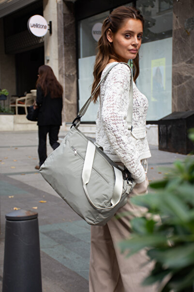 Çanta Trend Women's Large Size Multi-Compartment Travel and Daily Waterproof Hand and Shoulder Bag