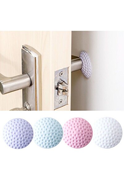 mağaza alverro “12’li Kendinden Yapışkanlı Silikon Duvar Koruyucu – Kapı ve Mobilya Arkası Çok Amaçlı Tampon”