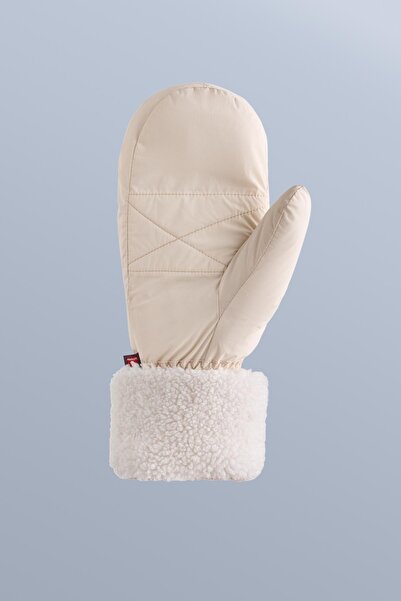 Oysho Padded sheepskin mittens