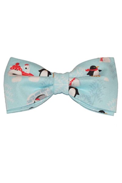 Papileon Blue Christmas bow tie "Polar Winter"