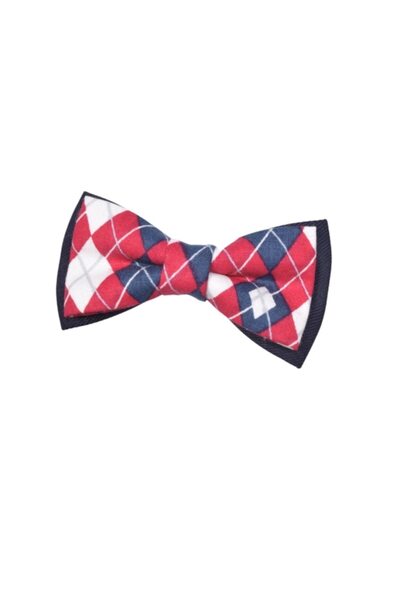 Papileon Christmas bow tie for children 7-14 years old "Classic Christmas" (10x5 cm)