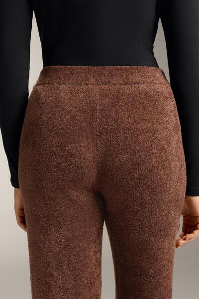 Oysho Thick chenille flare trousers