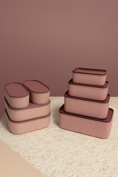 İ&A HOME Storage Container Set – Food Storage Containers with 8 Airtight Lids, Kitchen & Refrigerator Organizer