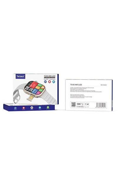 TELZEAL TC42 Smart Watch 2.2" AMOLED 8MP Camera