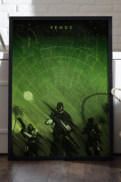 Duvarda Poster cu ramă din lemn negru Destiny, pictură decorativă de perete p...