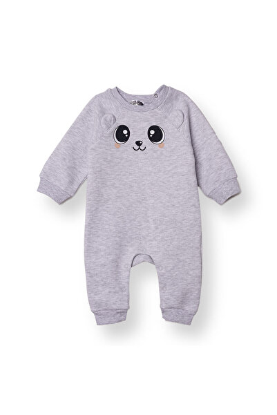 ebebek Hello Baby HelloBaby Kız Bebek Yenidoğan Patiksiz Tulum Şardonlu Üç İp...