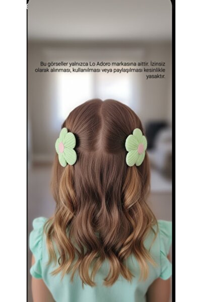 LO ADORO 2 штуки ромашкової клітинки Деталь Шпилька для дівчаток Жовта ромашк...