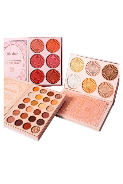 ROSE BERRYY Professional makeup set for eyeshadow, blush and highlighter