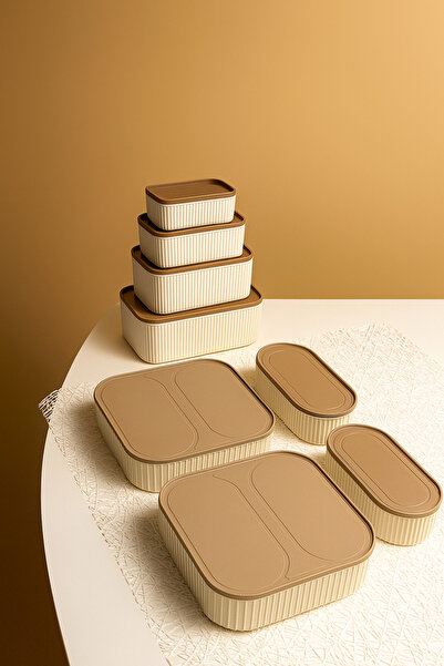 İ&A HOME Storage Container Set – Food Storage Containers with 8 Airtight Lids, Kitchen & Refrigerator Organizer