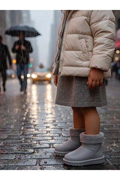 casso Waterproof Plastic Rain Boots with Full Fur Inside Home Boots Ug