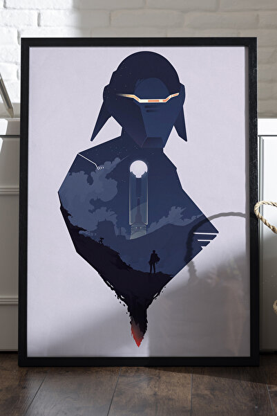 Duvarda Poster Star Wars cu ramă din lemn negru, pictură decorativă de perete...