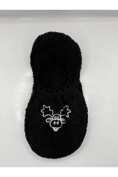Ozzy Socks Дамски черни чорапи с еленски мотив, 3 чифта