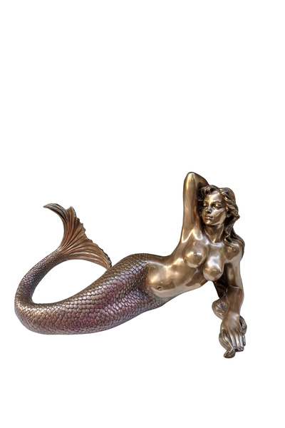 ITSOLD Veronese Büyük Boy Deniz Kızı Heykeli (64 cm) - Bronz Kaplama Dekorati...