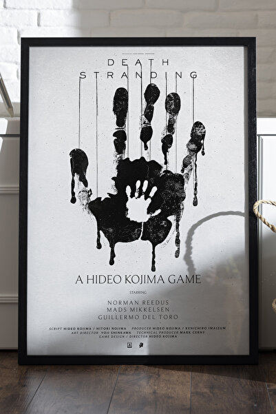 Duvarda Death Stranding Αφίσα με Μαύρο Ξύλινο Πλαίσιο, Διακοσμητικός Πίνακας ...