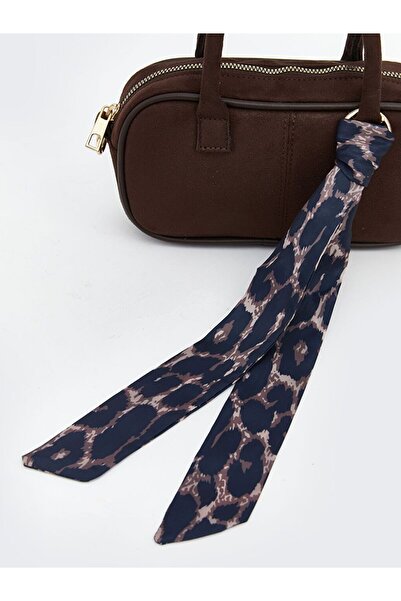 LC Waikiki Lcw Accessories Women's Shoulder Bag with Scarf Detail and Suede Look