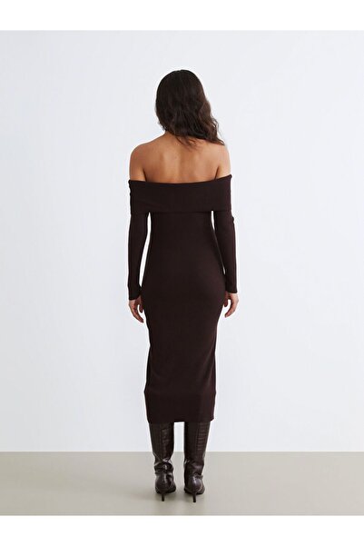 LC Waikiki Lcw Vision Boat Neck Knitwear Dress