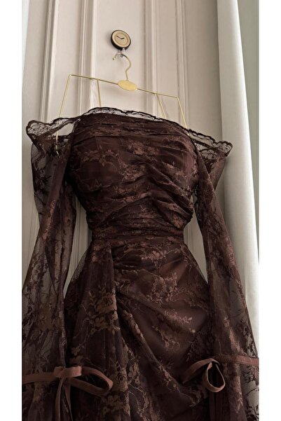 DRAT AMASYE Choco Lace evening dress