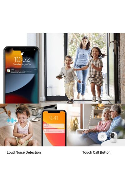 EZVIZ H6c Pro 3K/5MP WiFi Security Camera - Pan/Tilt, Night Vision, Motion Detection, Two-Way Audio