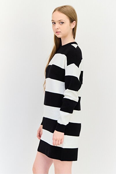 Don't Call Me Jennyfer Women Stripe Sweater Dress, Multicolor