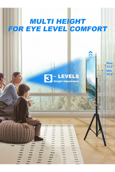 ULHYC Floor-Standing TV Stand for 32–60 inch TVs (up to 20 kg)