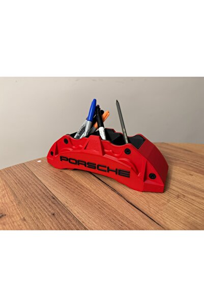 HyperDesign Porsche Tasarımlı Spor Araba Kaliper Modeli Kalemlik – 3D Baskı Masaüstü Düzenleyici