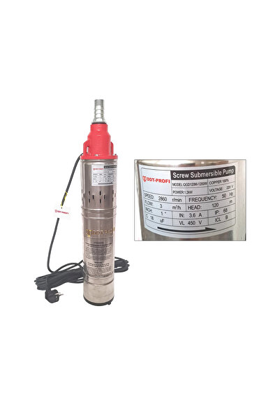 DDT Submersible Pump DDT-PROFI QGD120-1.2, 1200 W, 3 m³/h, 120 m