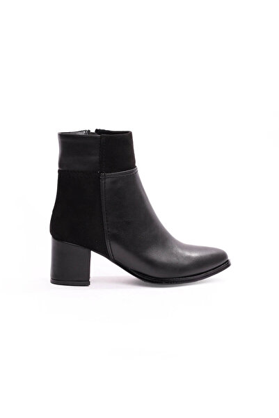 trender Heeled Black Women's Boots & Booties 65-910