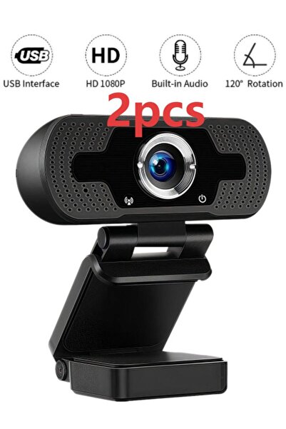 Closeli 2 كاميرا ويب بدقة 1080 بكسل مع ميكروفون، كاميرا USB عالية الدقة بالكامل مع التركيز التلقائي، وضبط متعدد الزوايا