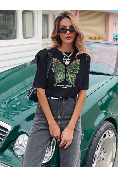 FridayIn Casual Sports Round neck Solid color Printing Regular sleeve T-Shirts