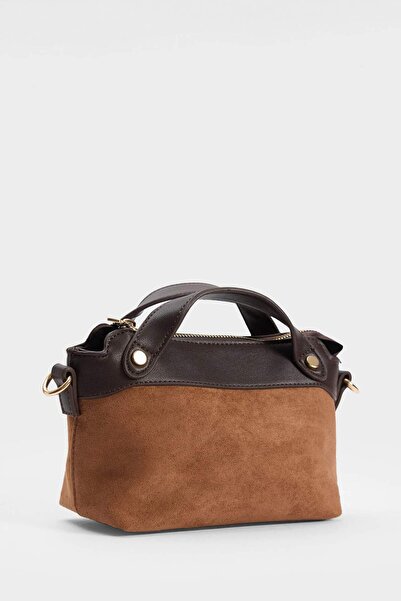 DeFacto Women's Suede Crossbody Bag F1562Axns