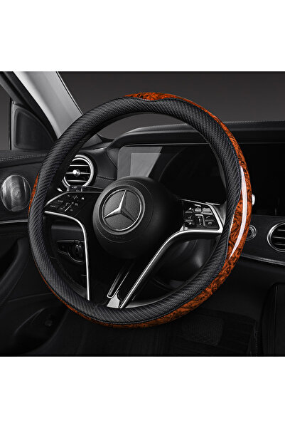 mağaza alverro Evrensel Ahşap İşçilik Direksiyon Kılıfı Güçlendirici Set – Yüksek Kalite Ahşap Görünüm 2li