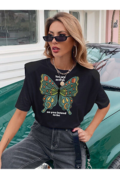 FridayIn Casual Sports Round neck Solid color Printing Regular sleeve T-Shirts