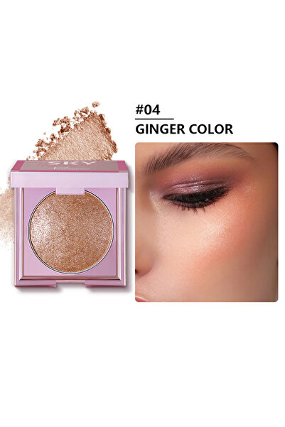 Pudaier بودرة هايلايتر، تحديد لامع يدوم طويلاً مقاوم للماء للوجه والجسم، 8 غر...