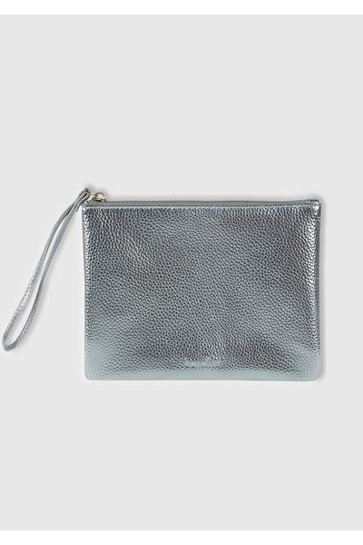 United Colors of Benetton Unisex Gray Clutch Bag