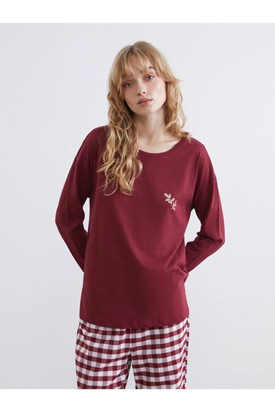 LC Waikiki Lcw Dream Crew Neck Printed Women's Pajamas Set