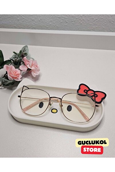 GÜÇLÜKOL Kedi Figürlü Takı Tabağı Gözlük Standı Anahtarlık Dekoratif Organizer