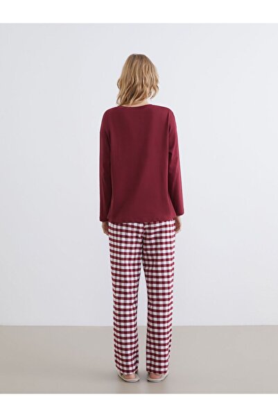 LC Waikiki Lcw Dream Crew Neck Printed Women's Pajamas Set