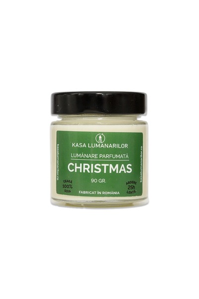 kasa Lumanarilor Scented soy wax candle, Christmas, Handmade, 90 gr