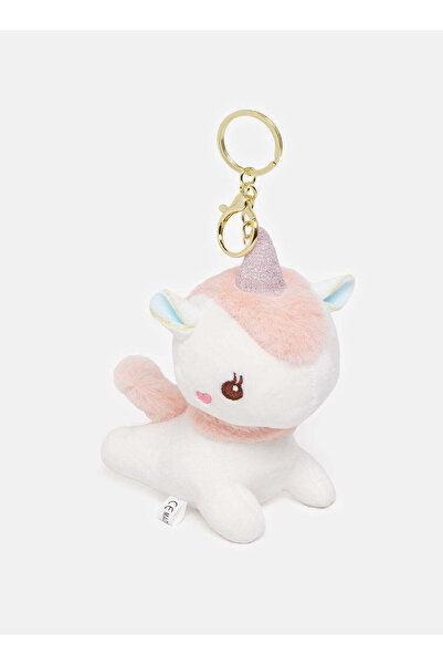 REDTAG Women White Unicorn Key Ring