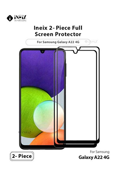 ineix واقي شاشة كامل من قطعتين لهاتف Samsung Galaxy A22 4G