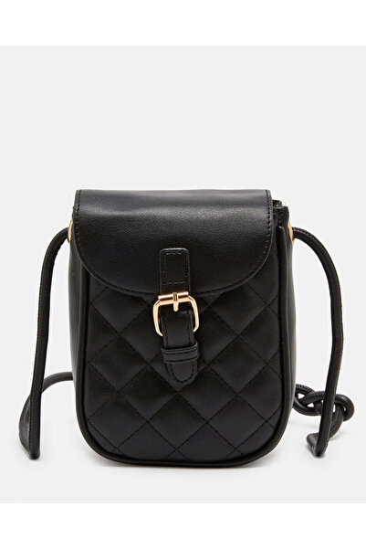 REDTAG حقيبة جوال مبطنة سوداء للنساء