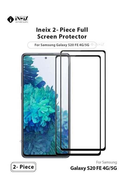 ineix واقي شاشة كامل من قطعتين لهاتف سامسونج جالاكسي S20 FE 4G و5G
