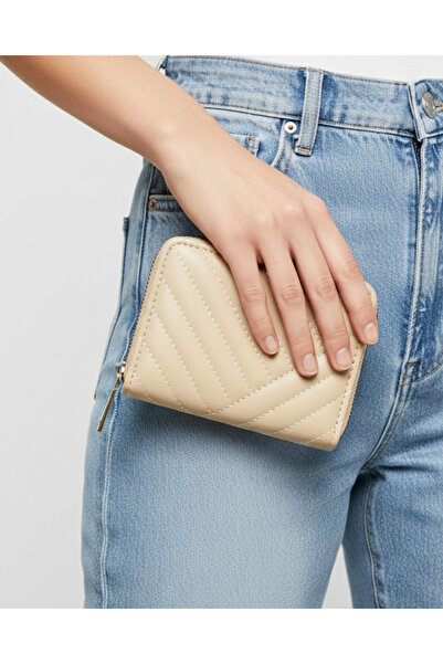 REDTAG Women Beige Textured Purse