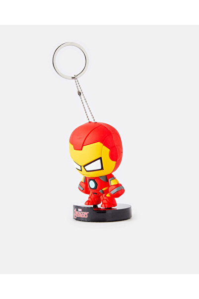 REDTAG Red Marvel Drop Glue Iron Man Standing Figure Keychain